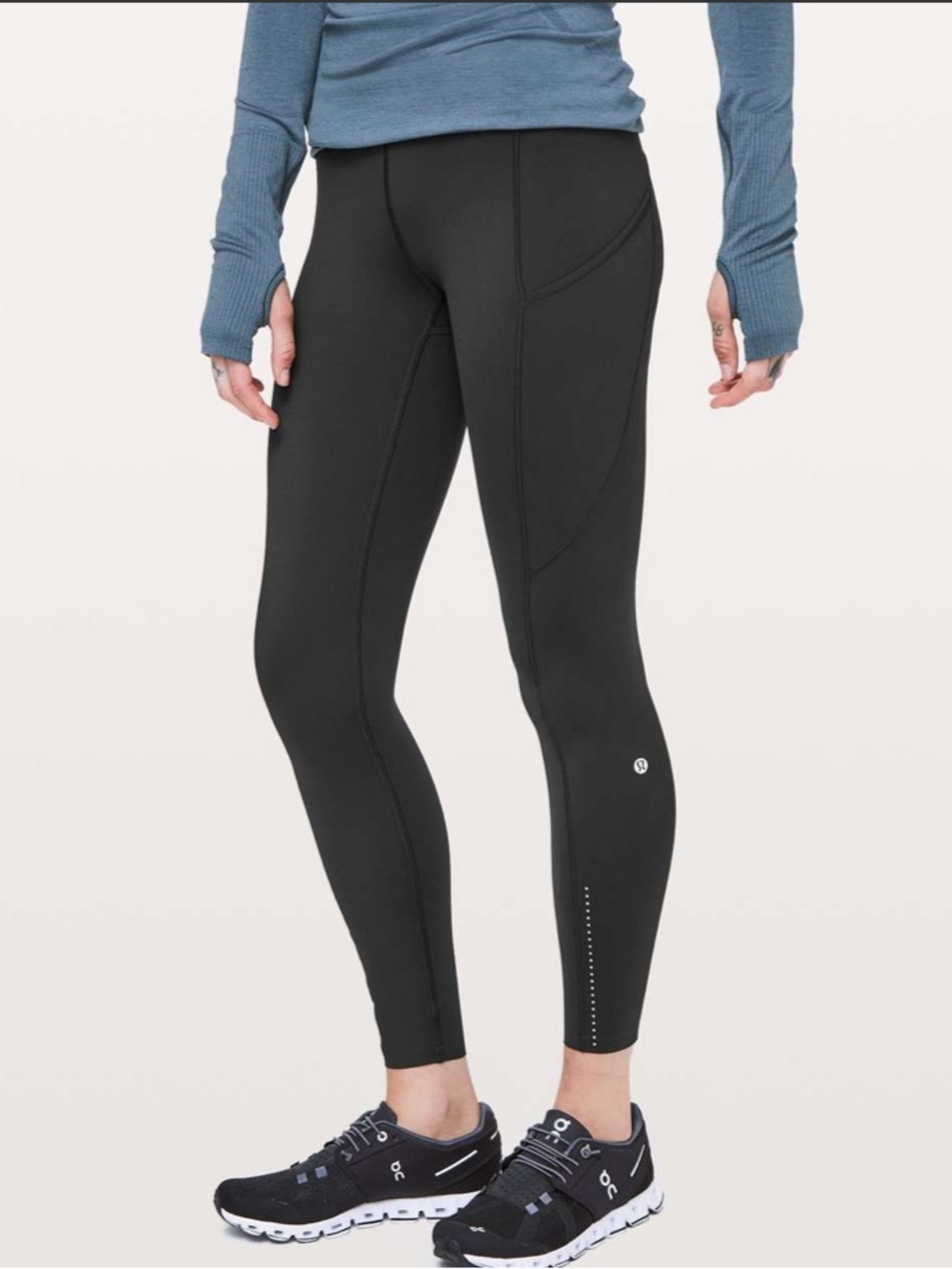 Lululemon Fast & Free 7/8 Tight II *Nulux 25"
Black